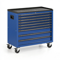 Servante à outils 77 x 46 x 97 cm en acier bleu à 8 tiroirs mobile